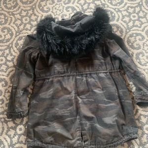 American eagle cargo parka camo print